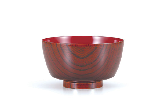 Yamanaka-nuri Kasho-an original product: Zelkova 4.3 Bowl, Wood, Red Interior SO-0545