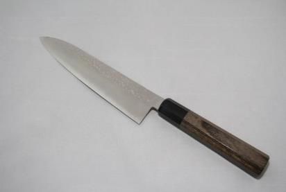 Towa Hakkaku (Hammered Specification) Western Style Kitchen Knife 21cm Gray