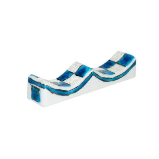 [Eisyou] Blue brush mount with checkerboard design (small)