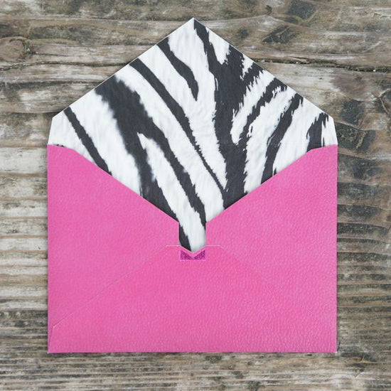 [Pink x Zebra] Stylish Envelope with Card HGA01C