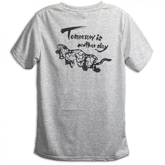 T-shirt Mens Hokusai Ukiyoe Tiger "Tomorrow is another day" Tomorrow is another day