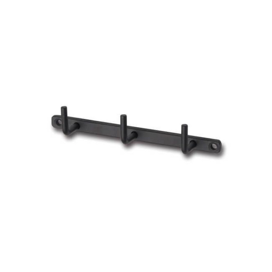 63135 [POSH MADE] Iron Wall Hooks, 3 strands, black