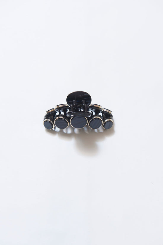 Crystal Stone Clip (Black)