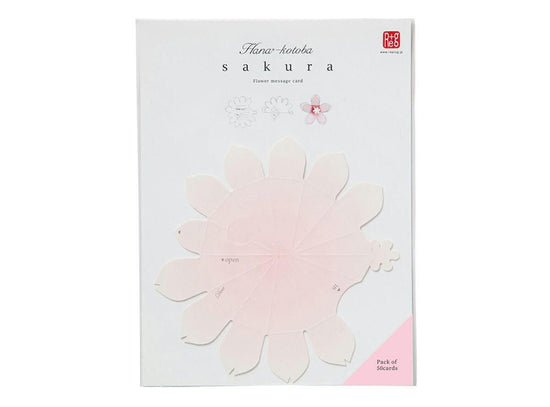 Message card Hana-kotoba/sakura (50 cards)