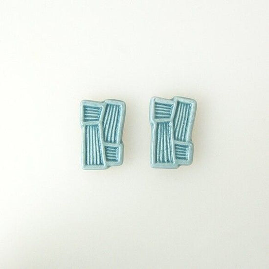 Flat weave Pierced earrings
