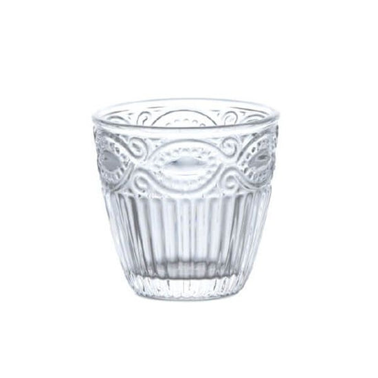 22156 Embossed glass cup