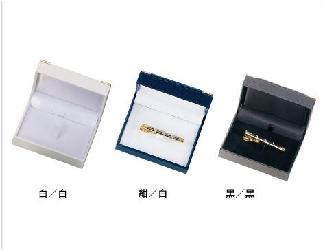 Brooch and tie clasp case, square type with corner brackets, NOELLE COLLECTION, unit of 12, AO-TB-203