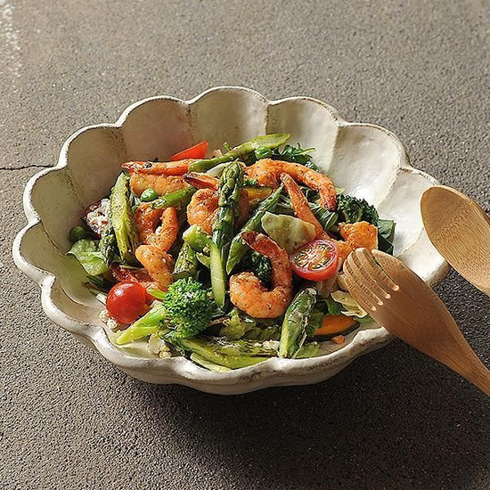 Linka White 24 Bowls White Japanese Tableware Bowl Made in Japan Minoyaki, Stylish, Modern