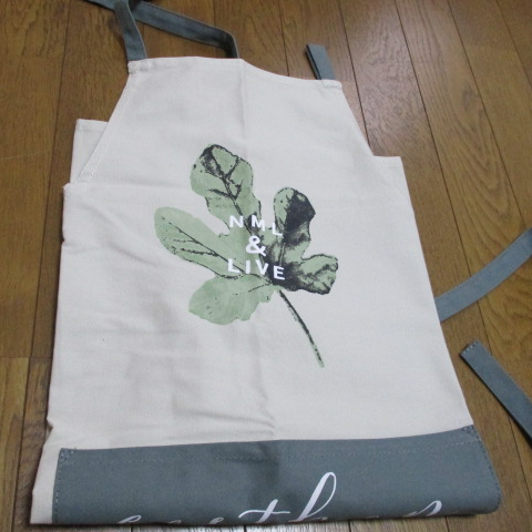 [Apron] Thick Cotton Leaf Pattern