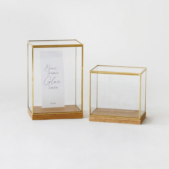 BRASS frame display box wide (S) size, 1 piece SI-107786