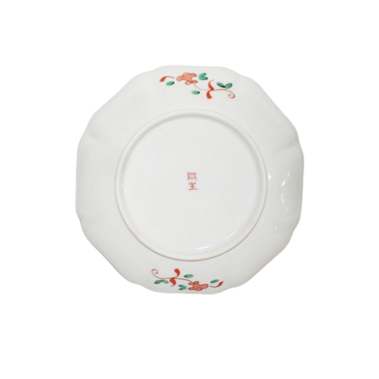 [Eisyou] 7"-Ringed Flower Dish with Nazuna Design (Limited Edition)