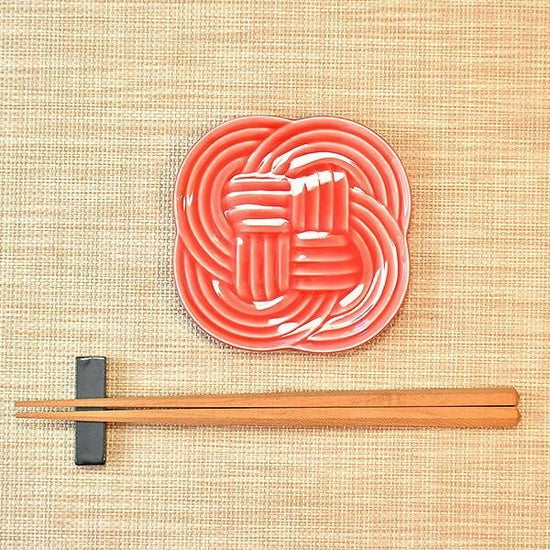 Aka Yui Small Dish, red type, Japanese tableware, small dish, made in Japan, Minoyaki