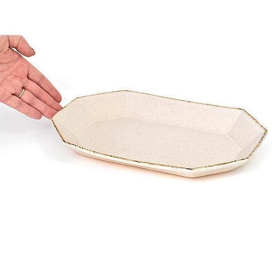 Angle Pasta Bowl White White Type Western Tableware Deformed Plate Made in Japan Minoyaki Cafe Style Stylish Modern