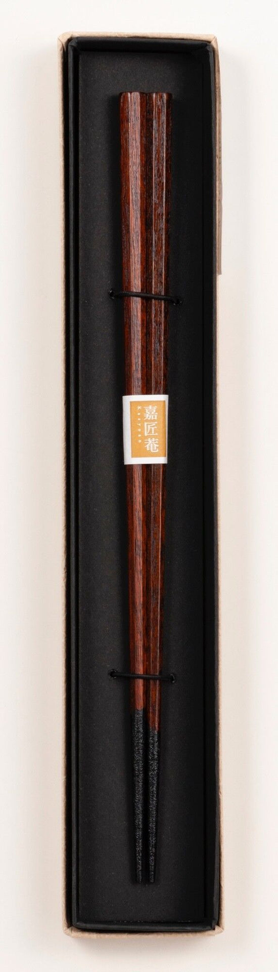 SF-0772 Yamanakanuri-Domestic Chopsticks, Octagonal Chopsticks, Chazuri by Shoji Kuboze, Traditional Craftsman (with Slip Stopper)