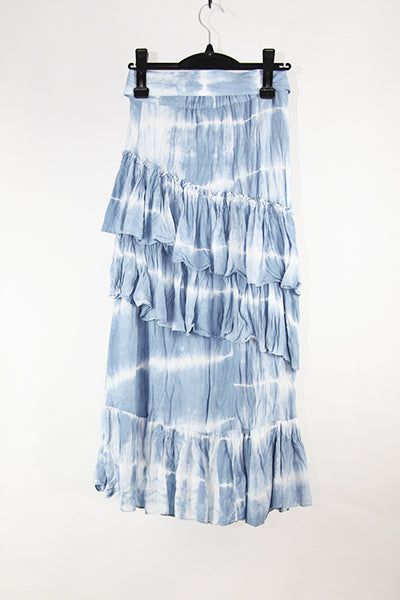 Tie-Dye Long Skirt (Blue)