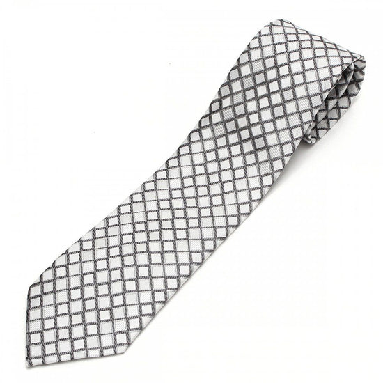 Necktie Nishijin silk, checkered - 23. phantom (Ukiyoe lining), made in Japan