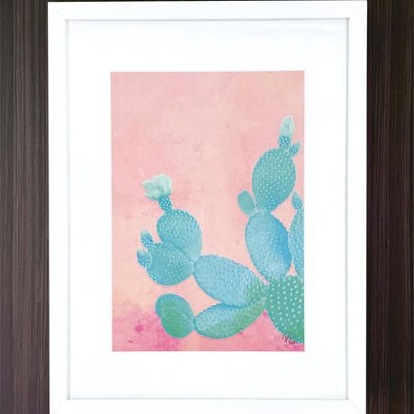 Wild African Art Print (framed)Strong Alone Cactus