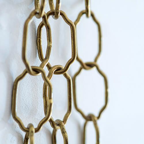 63184 [POSH MADE] Iron chain, antique gold