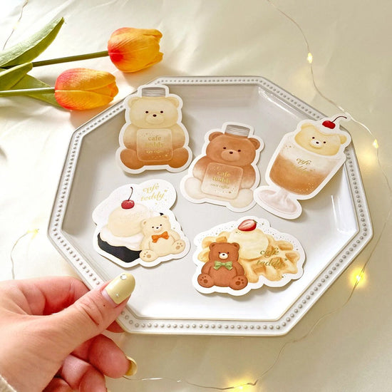 cafe teddy sticker [cake].