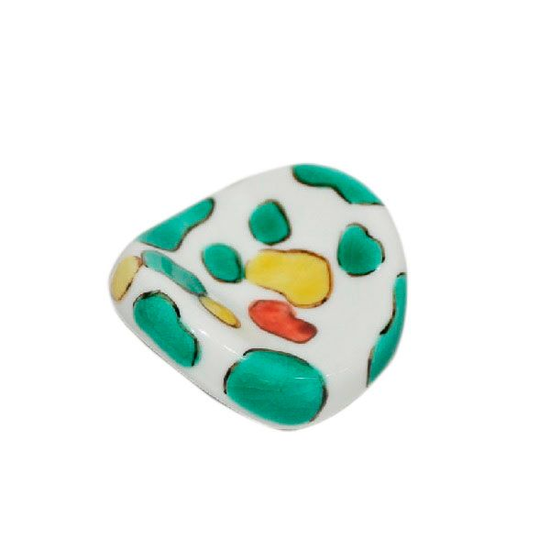 [Eisyou] Oval chopstick rest with polka dot design