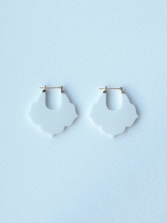 Kikyou Earrings - White