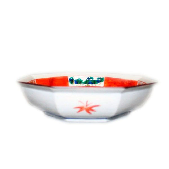 [Eisyou] Eight-sided Octagonal Bowl with Pine, Bamboo, and Plum Design