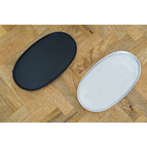 63636 [PLUS THE GREEN] Oval Plate Black