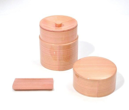 DD-2382 Odate bent-wood tea caddy, Colorful pink Yamanaka-nuri Kashoan