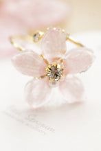 Someiyoshino Sakura Ring with Three Gems NEW