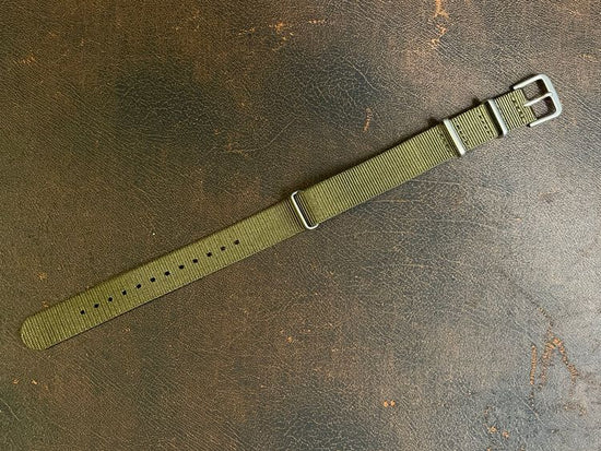 16mm wide green nylon NATO strap