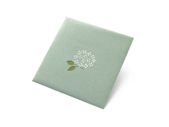 Paper cutout pouch [hydrangea].