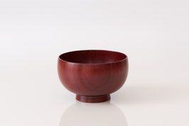 Shirasagi bowl, M, lacquer-black, zelkova, cherry