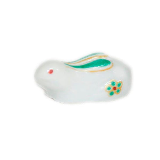 [Eisyou] Rabbit shaped incense burner with dish (green)