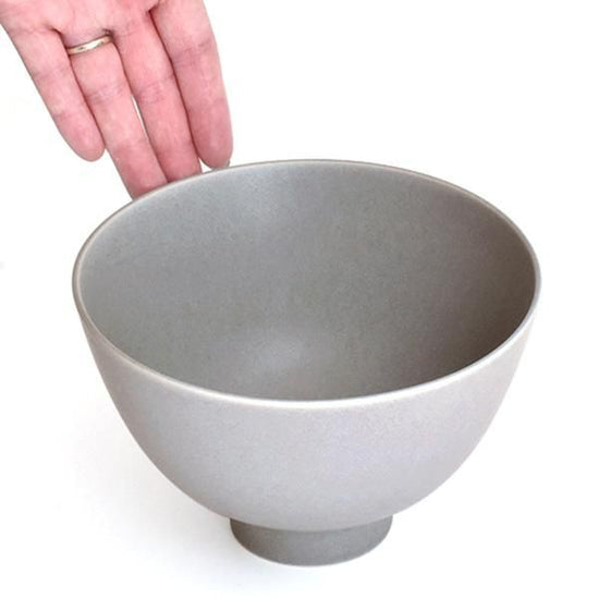 Cuisine Gray Matte Bowl L Grayish Western Tableware Round Bowl Tea Bowl Made in Japan Minoyaki Fashionable Modern