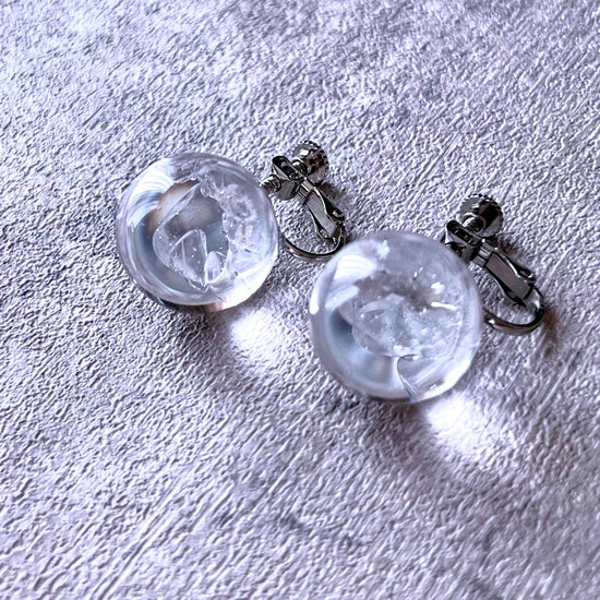 [Willija] Transparent clip-on earrings (MA)