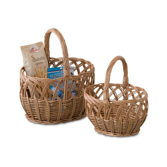 10893 Wicker basket set 2