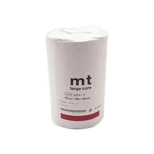 mt Large Core Masking Tape (10-Pack) – Deep Crimson, 15mm×30m