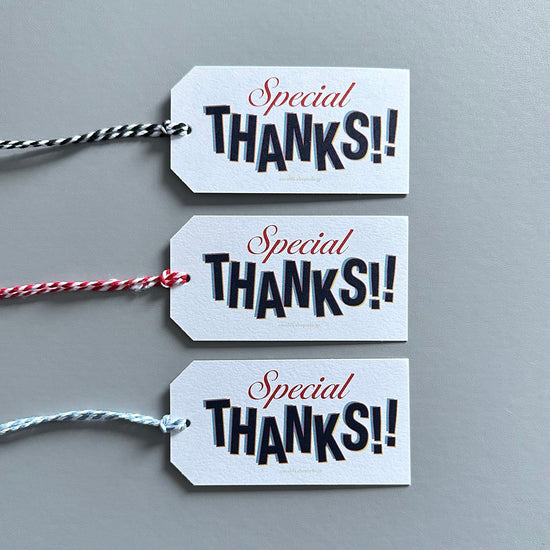 CARD TAG / THANKS!