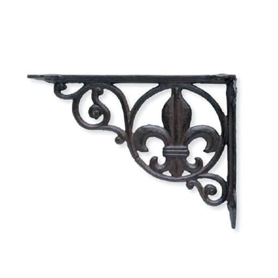 61130 [POSH MADE] Iron Bracket Leaf Brown