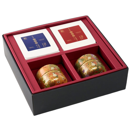 Gift Organic Favorite Set: 2 high quality sencha teas, decaf green tea, and 2 canned jujubes.