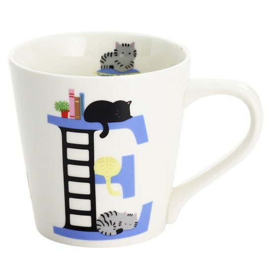 Cat Alphabet Mug E (13091)