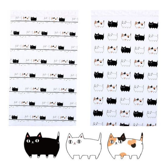 Three Cat Brothers Accordion Curtain (2 kinds)