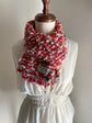 Handwoven tweed scarf | mid ♭116 [made with apparel leftover yarn]