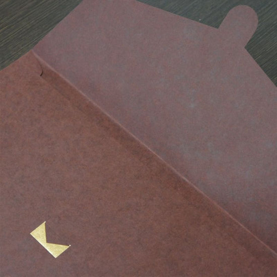 Simple brown paper bag that can hold an A4 clear case BSE01CB