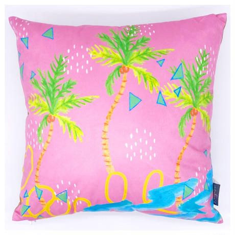 Explorer Cushion Cover Pink Palms