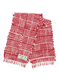 100% Organic cotton handwoven scarf _ WALL / red ♭121