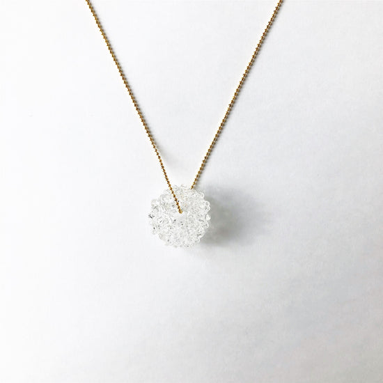 Crystal Loop Necklace M Gold / Rhodium