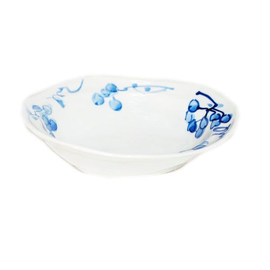 [Eisyou] Bowl, Blue and white, with a design of a mountain return