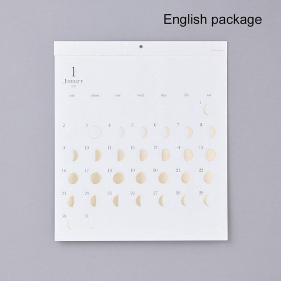 Moon Calendar GOLD Michiru Kira International Package 2026 Wall Calendar