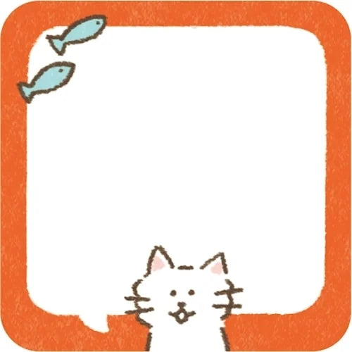 Furukawa Shiko Message Sticky Notes – Speech Bubble Cat